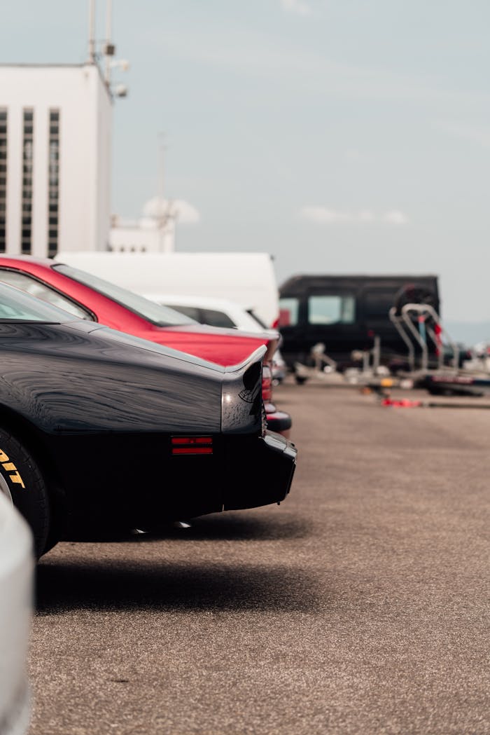 przybliżenie na tył auta